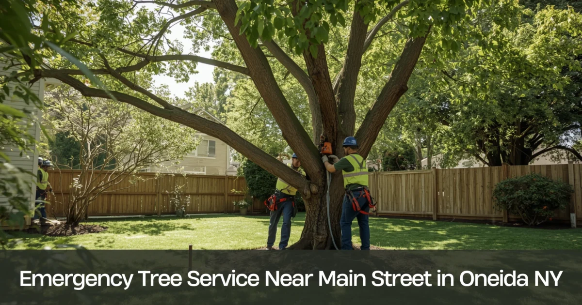 Emergency Tree Service Near Main Street in Oneida NY